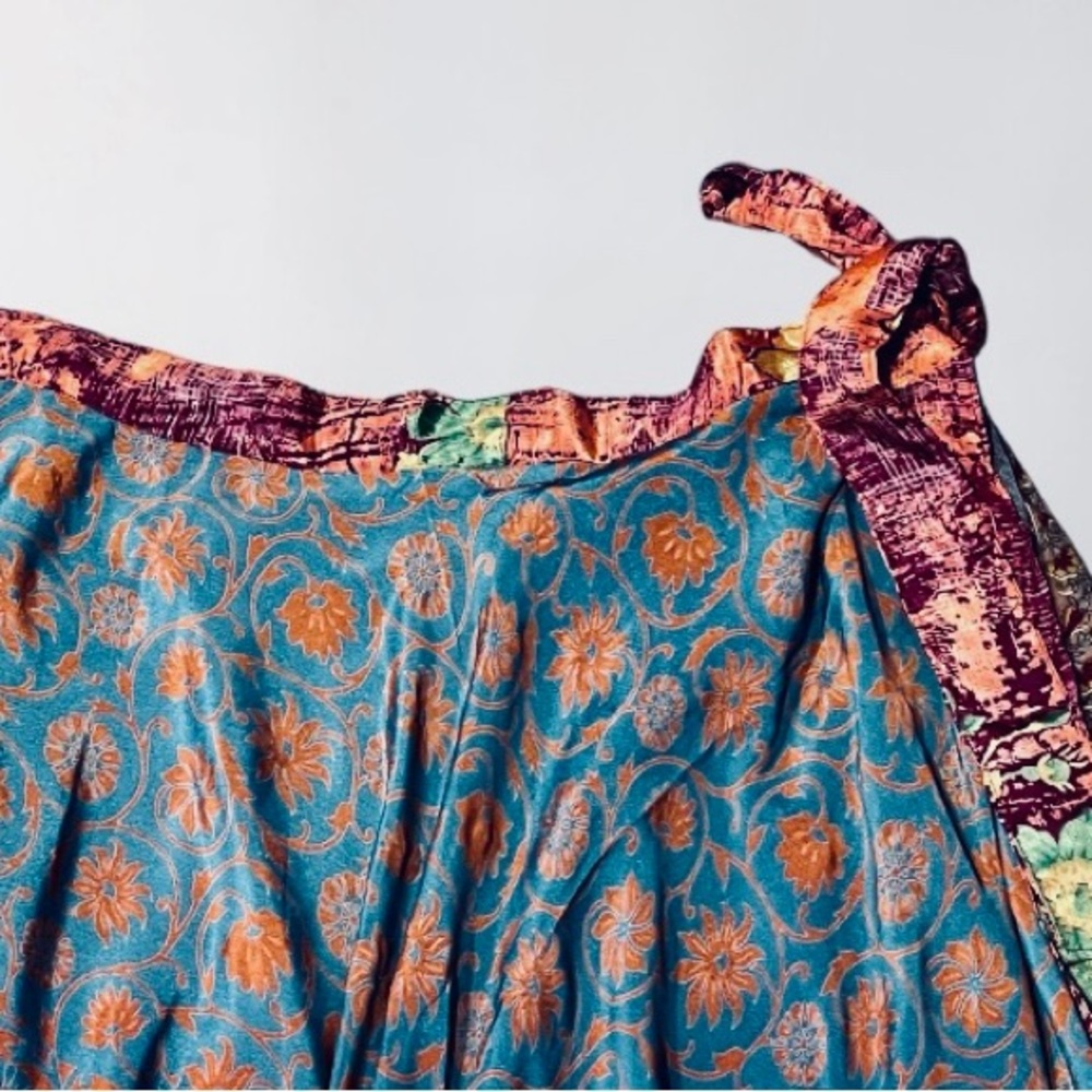 🆕NWT Karma Nepal Crafts reversible Saree - Picture 5 of 16